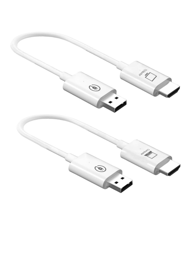 Wireless HDMI Transmitter and Receiver, Wireless HDMI Extender Kit, 50M/165FT Long Range, Plug & Play, for Streaming/Casting Video and Audio to Monitor from Laptop/PC/HDTV/Projector/Camera - Image 1