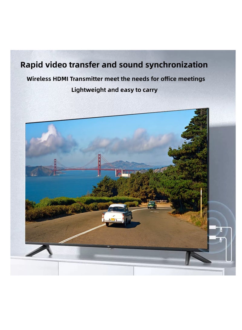 Wireless HDMI Transmitter and Receiver, Wireless HDMI Extender Kit, 50M/165FT Long Range, Plug & Play, for Streaming/Casting Video and Audio to Monitor from Laptop/PC/HDTV/Projector/Camera - Image 4