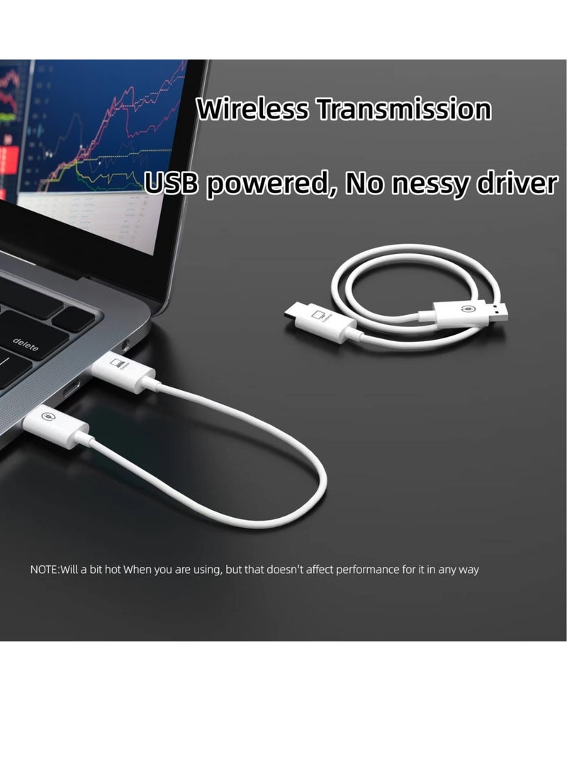 Wireless HDMI Transmitter and Receiver, Wireless HDMI Extender Kit, 50M/165FT Long Range, Plug & Play, for Streaming/Casting Video and Audio to Monitor from Laptop/PC/HDTV/Projector/Camera - Image 5