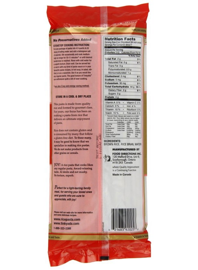 Tinkyada Brown Rice Fettucini Gluten Free, 14-Ounce (Pack of 6) - Image 2