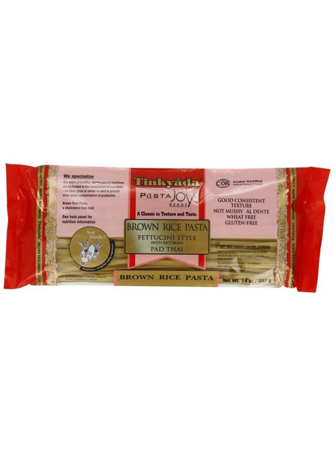Tinkyada Brown Rice Fettucini Gluten Free, 14-Ounce (Pack of 6) - Image 1