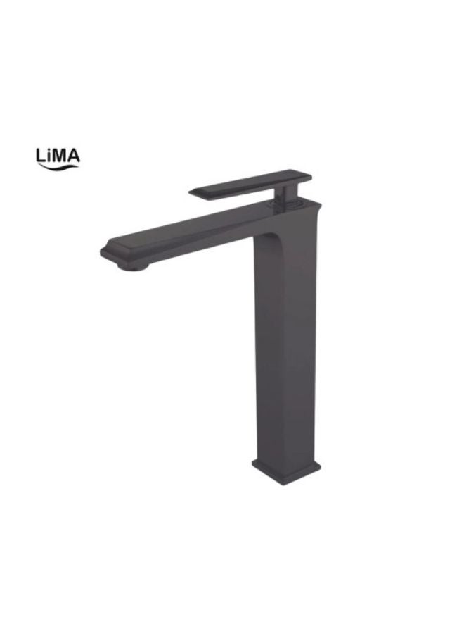 Black Tall Basin Mixer 8233