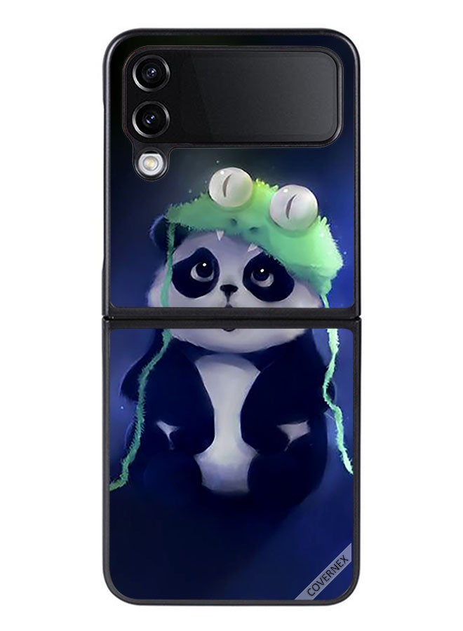 Covernex Protective Case Cover For Samsung Galaxy Z Flip 4 Panda In Cap - Image 1