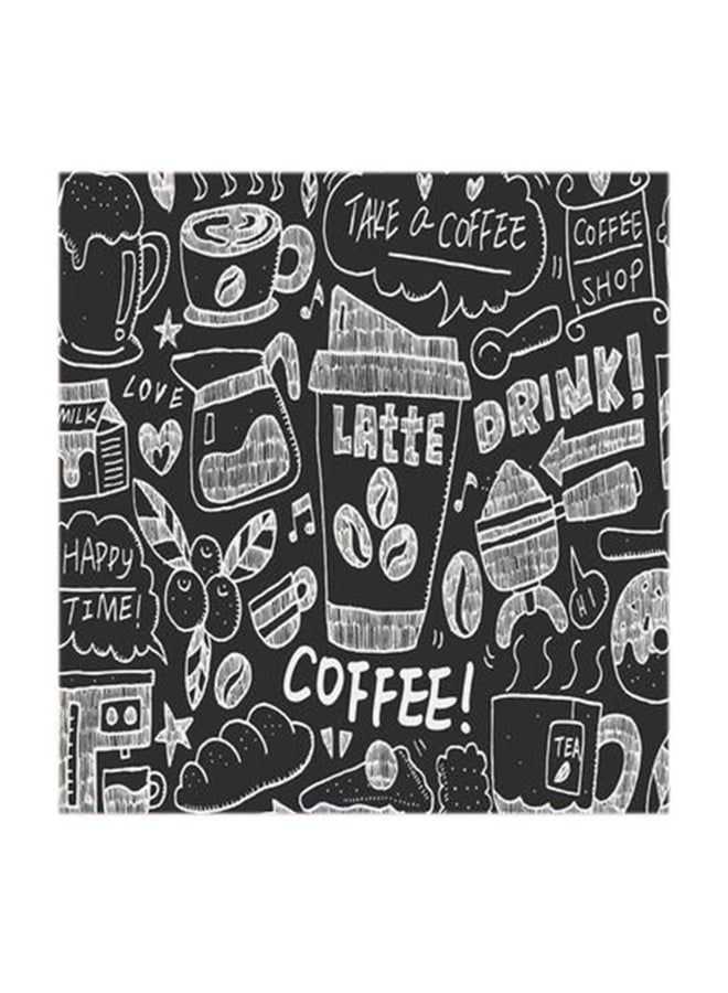 RYN Coffee MDF Wall Art Multicolour 30x30centimeter - Image 1
