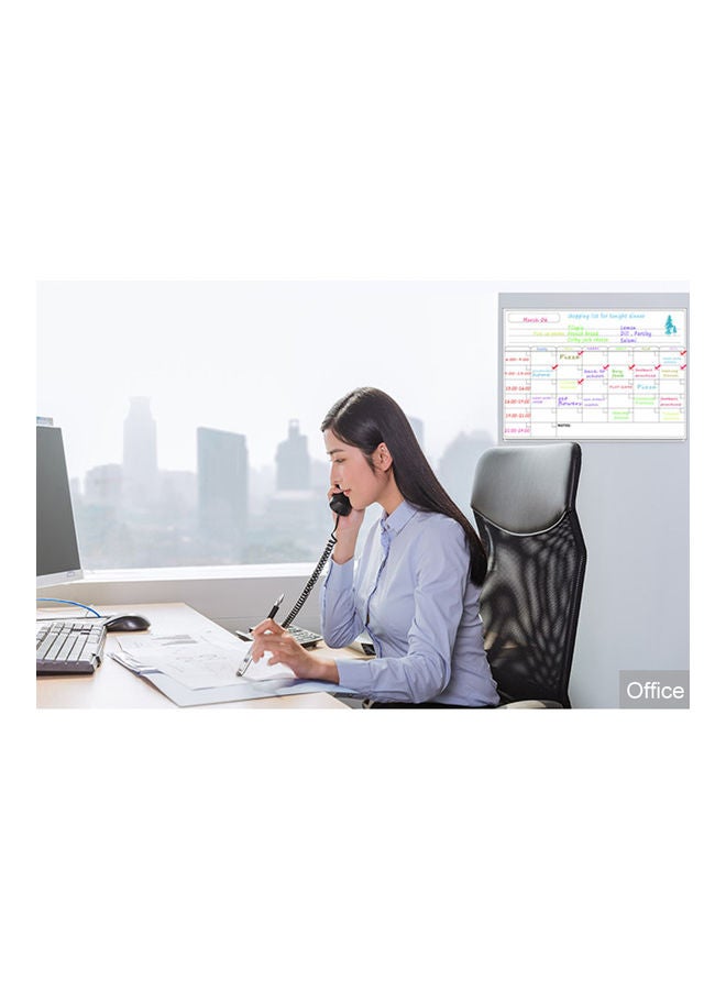 Loquat Magnetic Dry Erase Board For Weekly Monthly Schedule Black - Image 3