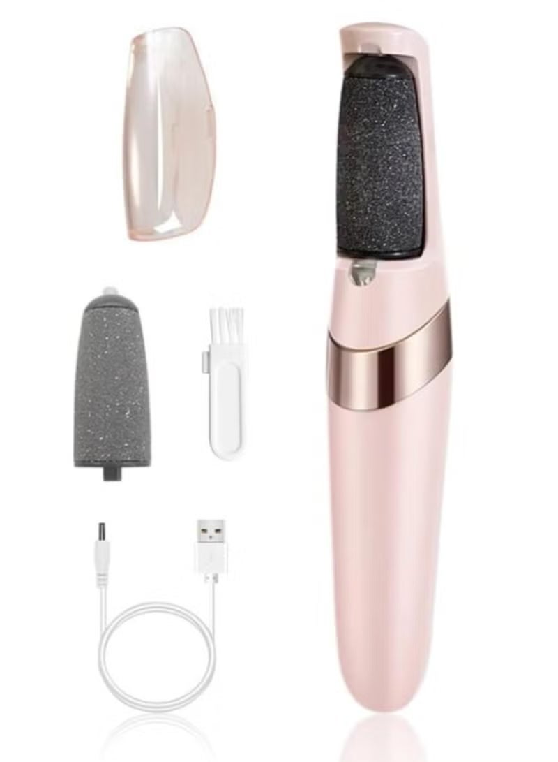Electric Pedicure Device Foot Care Foot File with 2 Heads, Portable Callus and Dead Skin Remover, Foot Scrubber and Feet care Machine - Image 1