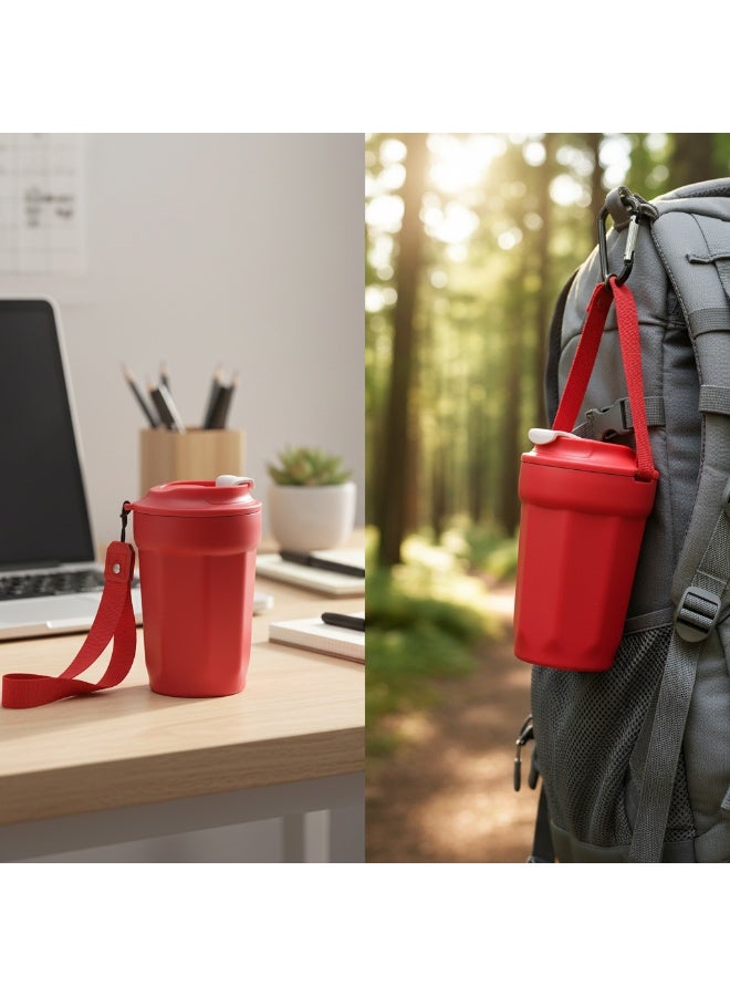 Y&D 420ml Outdoor Portable Double Layer 304 Stainless Steel Insulation Coffee Cup - Image 4