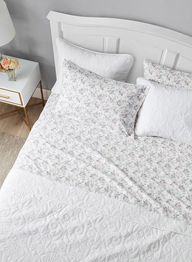 LAURA ASHLEY Home - Full Sheets, Cotton Flannel Bedding Set, Brushed for Extra Softness & Comfort (Rosalie, Full) - Image 1