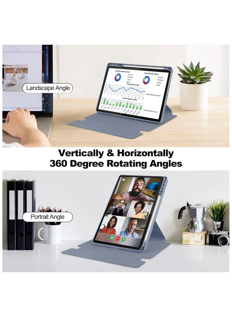 حافظة لوحة مفاتيح متوافقة مع لينوفو تاب إم 11 بوصة 2023 / وسادة شياوكسين 2024 حامل دوار غطاء لوحي ذكي قابل للفصل لاسلكي قلم - Image 2