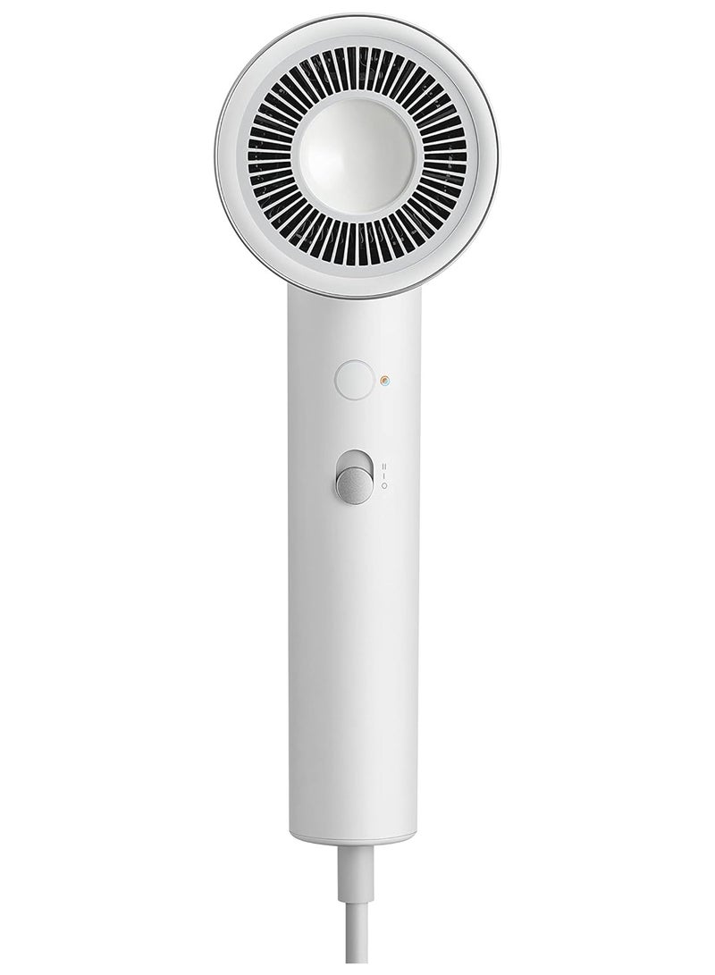 شاومي مجفف الشعر الأيوني المائي Xiaomi Water Ionic Hair Dryer H500، قوة 1800 واط ثلاثة إعدادات لدرجة الحرارة 20 م/ث سرعة تدفق الهواء - أبيض - Image 4