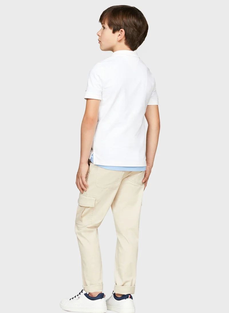 TOMMY HILFIGER Youth Logo Regular Polo
