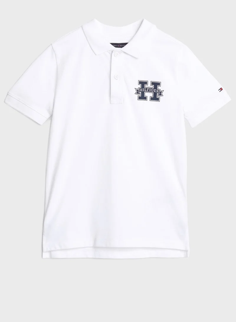 TOMMY HILFIGER Youth Logo Regular Polo