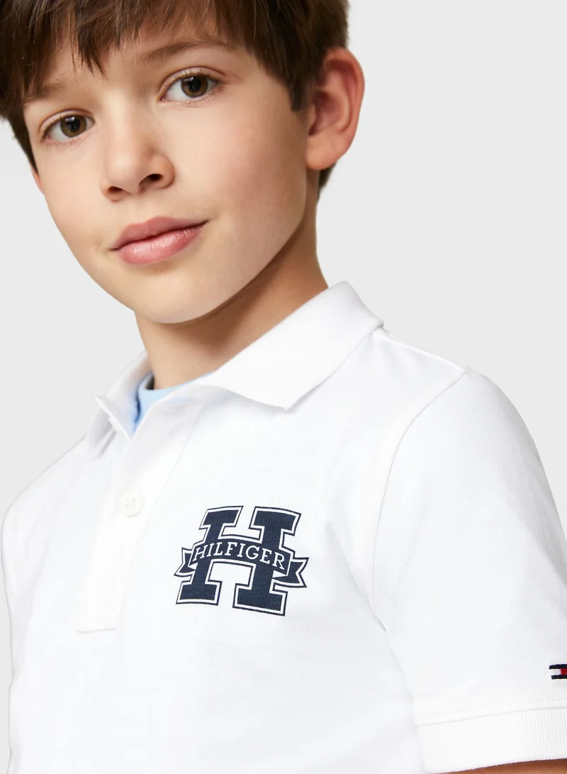 TOMMY HILFIGER Youth Logo Regular Polo