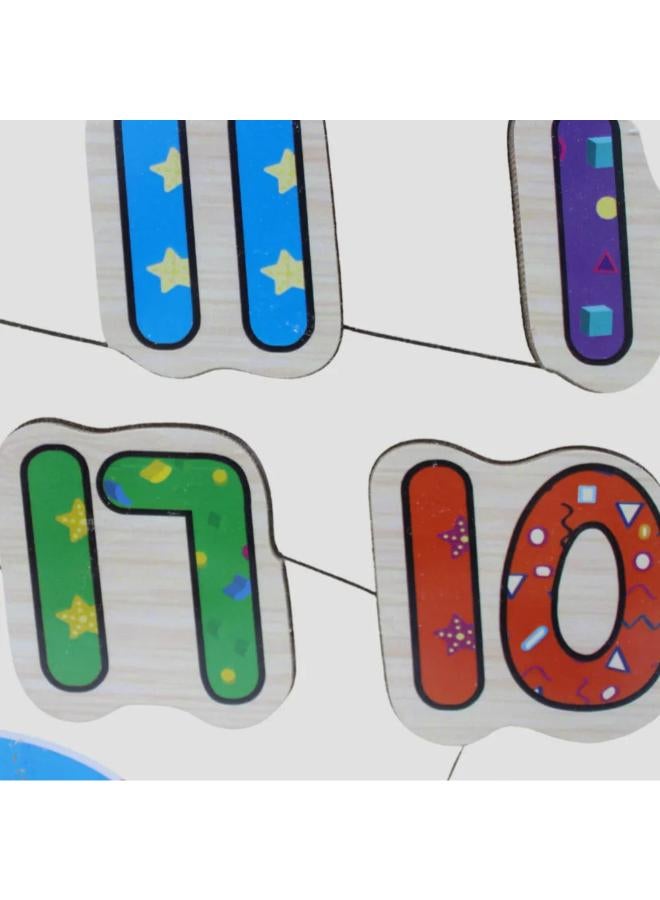 iLearn Wooden Jigsaw Puzzle Board – Educational Learning Toy - Image 2