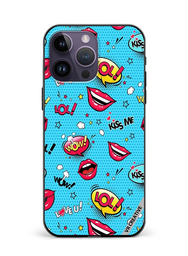 VR CREATIVE Protective Case Cover For Apple iPhone 15 Pro Max Pop Art Design Multicolour - Image 1