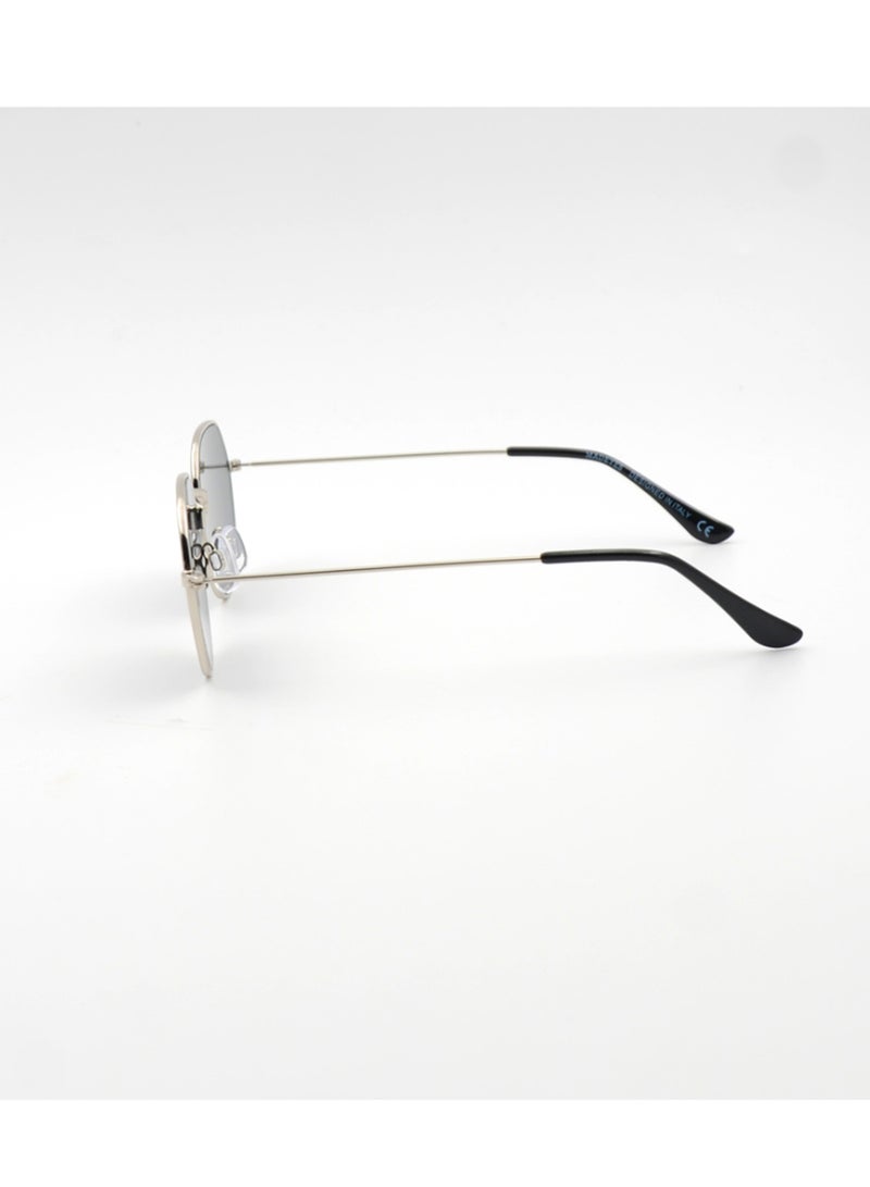 MADEYES نظارات شمسية للرجال بحماية من الأشعة فوق البنفسجية EE23M507-2 - فضي/أسود - Image 3