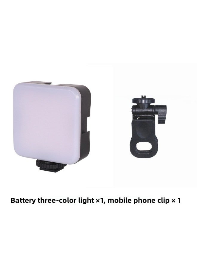 Loquat Colorful Led Pocket Light Camera Flashlight Rgb Photography Light Mobile Phone Live Broadcast Fill Tripod Lighting-Color:Monochrome Fill Light Phone Clip - Image 1