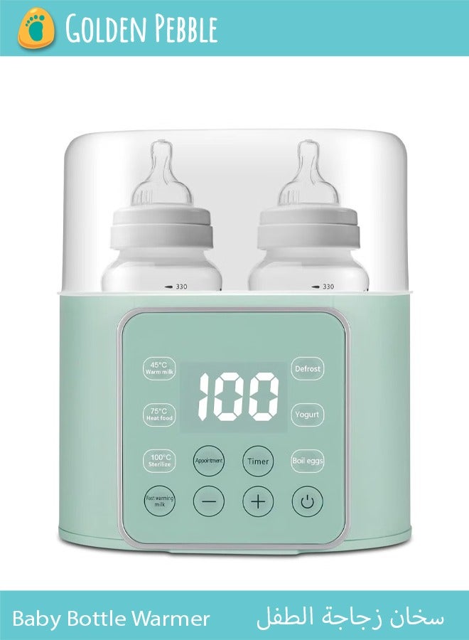 bbet Baby Bottle Warmer, Bottle Sterilizer for Baby Bottles,معقم رضاعاتMultifuntion Breast Milk Warmer, Fast Baby Food Heater & Defrost Warmer with Timer for Twins, LCD Display Accurate Temperature Adjustment, Feeding Bottle Sterilizer 24H Constant Modeجهاز تسخين الحليب الرضاعه  - Image 1