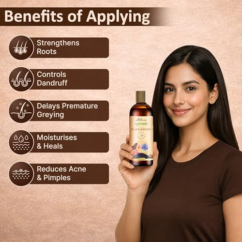 Satthwa Organic Black Seed Oil – Edible - Cold-Pressed, 100% Pure Nigella Sativa Oil, High TQ, Nutrient-Rich for Immune, Hair & Skin Support - 200ml - Image 3