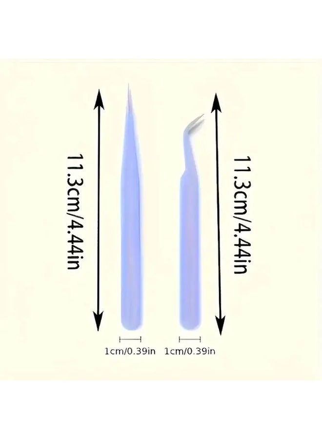 Professional Precision Pliers Like Tweezers Kit Ergonomic Handle Color Coded Tips Green - Image 4