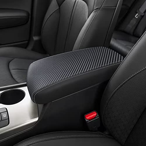 YOFAMO Center Console Cover for Kia Optima 2016 2017 2018 2019 2020 Accessories Armrest Cover Waterproof Anti-Scratch Leather Protector Pad Interior Accessories(Carbon Fiber + Black) - Image 1
