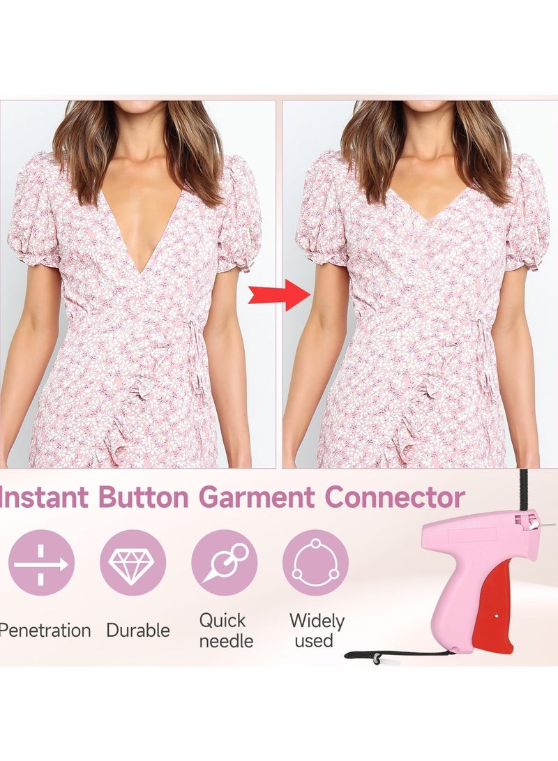 Stitch Gun for Clothes, Tagging Gun for Clothing, Micro Handheld Tag Gun Quick Stitch Sewing Gun, Portable Quick Clothing Fixer Hemming Tool Includes 6 Needles - Image 2