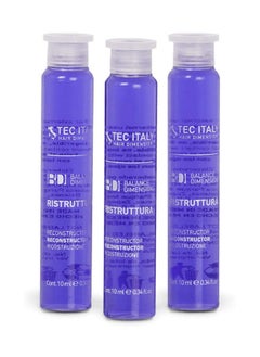 Tec Italy Tec Italy Recunstruct Hair Treatment Al Semi Di Lino 0.33oz 12 Count Ampolletas  - Image 3