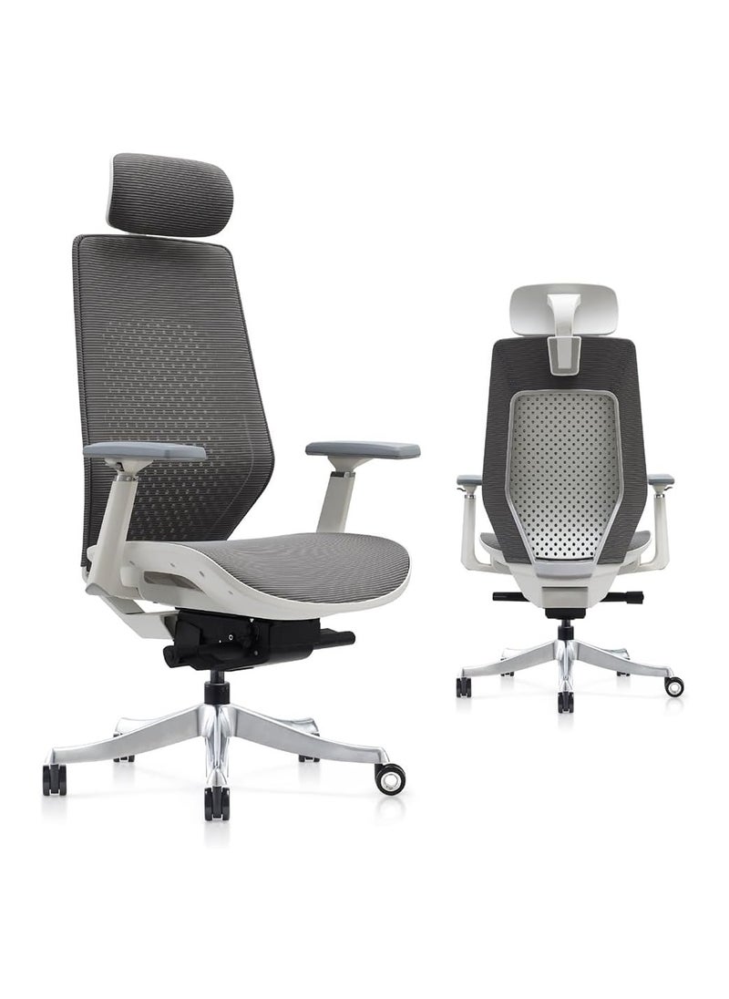 NAVODESK Navodesk ROVER Chair Full Mesh Modern Office Chair Ergonomic Adjustable With 3D Armrest Breathable Mesh Seat COOL GREY  - Image 1