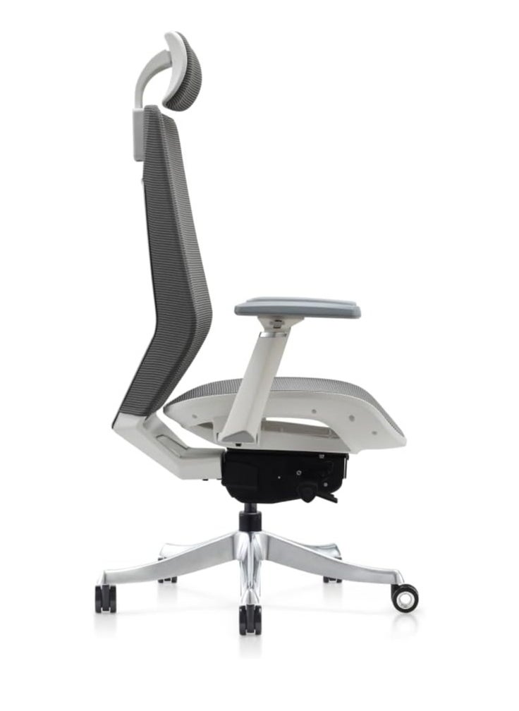 NAVODESK Navodesk ROVER Chair Full Mesh Modern Office Chair Ergonomic Adjustable With 3D Armrest Breathable Mesh Seat COOL GREY  - Image 2