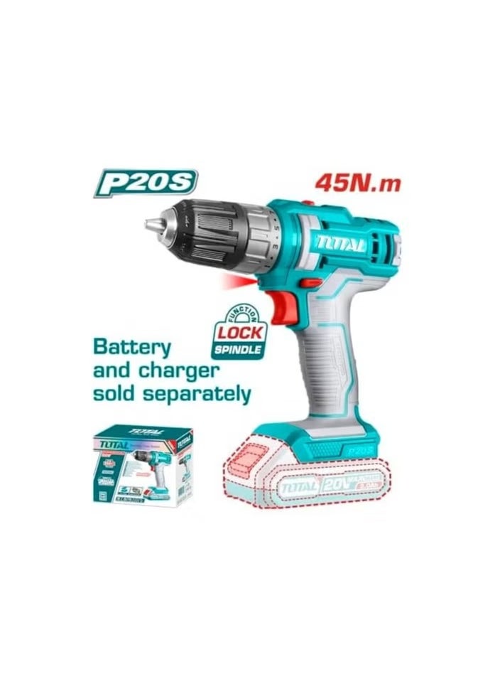 20V Battery Drill without Battery and Charger - TDLI200515 - Total