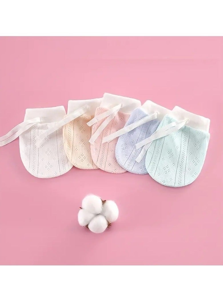 قفازات أطفال لمنع الخدوش، تبقى ثابتة في مكانها، قفازات أطفال قابلة للتعديل للأولاد والبنات، مزودة برباط قابل للتعديل وجيدة التهوية. - Image 1