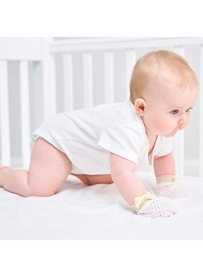 قفازات أطفال لمنع الخدوش، تبقى ثابتة في مكانها، قفازات أطفال قابلة للتعديل للأولاد والبنات، مزودة برباط قابل للتعديل وجيدة التهوية. - Image 2