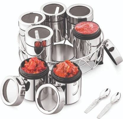 STEEPLE Masala Box for Kitchen Set of 7 Stainless Steel Containers and 1 Stand - Image 5