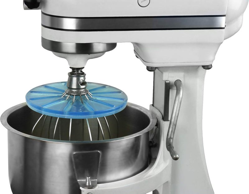 Whisk Wiper® PRO المتوافق مع خلاطات الوقوف KitchenAid برفع الوعاء - اخلط دون فوضى - ملحق خلاط الوقوف المثالي - متوافق فقط مع الخلاطات ذات 6 أسلاك (أزرق زجاجي) - Image 1