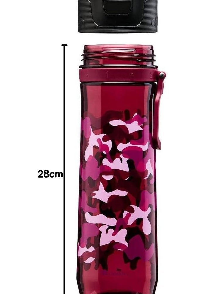 Aladdin 0.8L Sports Tracker Bottle Burgundy Camo Print - Image 5