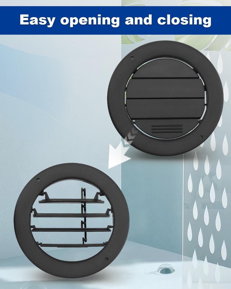 ANODZU 4 Pack Rear Roof Ceiling AC Air Vent for Ford Expedition & Lincoln Navigator 2014-2021, Black - Image 4