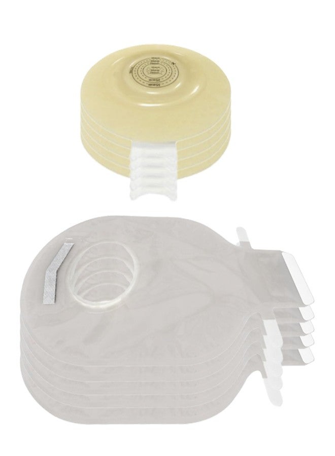 MED Convex 60 mm Colostomy System - Two-Piece Transparent Bag + Deep Base Plate (5) - Image 1