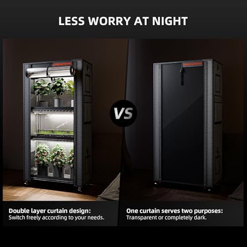 Spider Farmer 2026 Plant Stand with Grow Lights, 4-Tier Plant Shelf with 6Pcs 2ft Full Spectrum LED Lamp and Grow Tent, for Veg Seed Starting Plants Growth Greenhouse 28Lx14Dx59H (Update) - Image 2