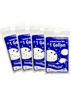 erorex Instant Snow Fake Artificial Snow Also Great For Making Cloud Slime Mix Makes 4 Gallons Of Fake Snow  - Image 1