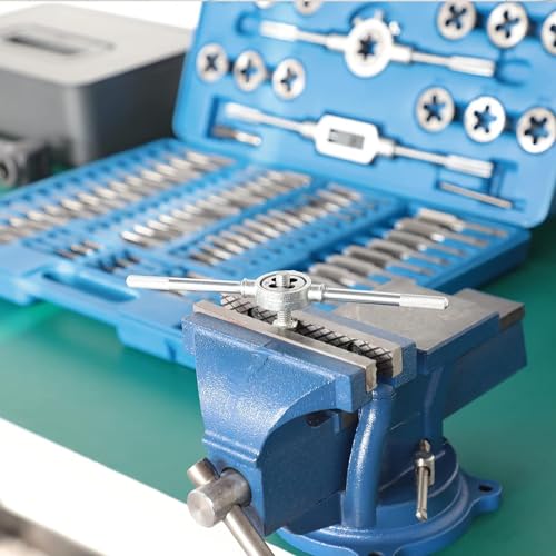 FAHKNS Metric Tap and Die Set 110 PCS M2-M18 Rethreading Kit for Making Screw Threads for Cutting External and Internal Thread Threading with Storage Case - Image 3
