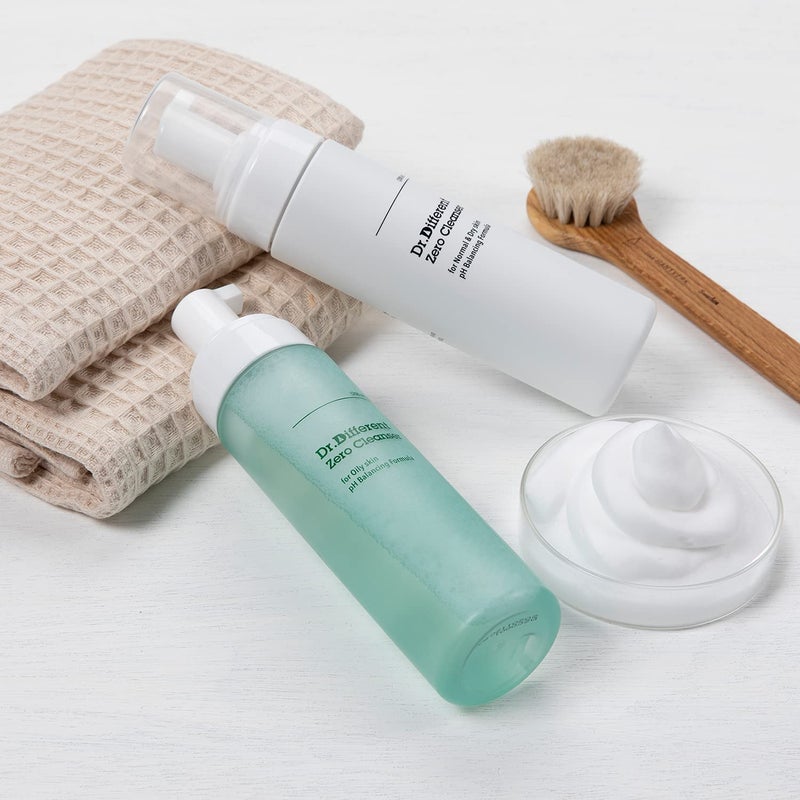 Dr.Different Zero Cleanser for Oily Skin - Sebum Control and Soothing for Acne Prone Skin, Hypoallergenic pH 5.5 Face Bubble Foaming Cleanser with Tea Tree Oil, 6.76 fl.oz. - Image 5