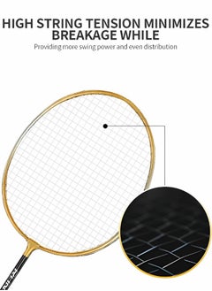 GROIC 2 Pieces Badminton Set,Outdoor sports set,Badminton Set Including 1 Badminton Bag,2 Rackets,3 badminton balls,1 Replacement Grip Tapes  - Image 3