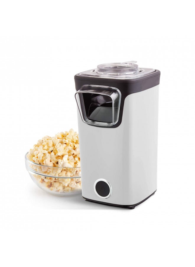 Dash DASH Turbo POP Popcorn Maker with Measuring Cup to Portion Popping Corn Kernels + Melt Butter, 8 Cup Popcorn Machine - White  - Image 1