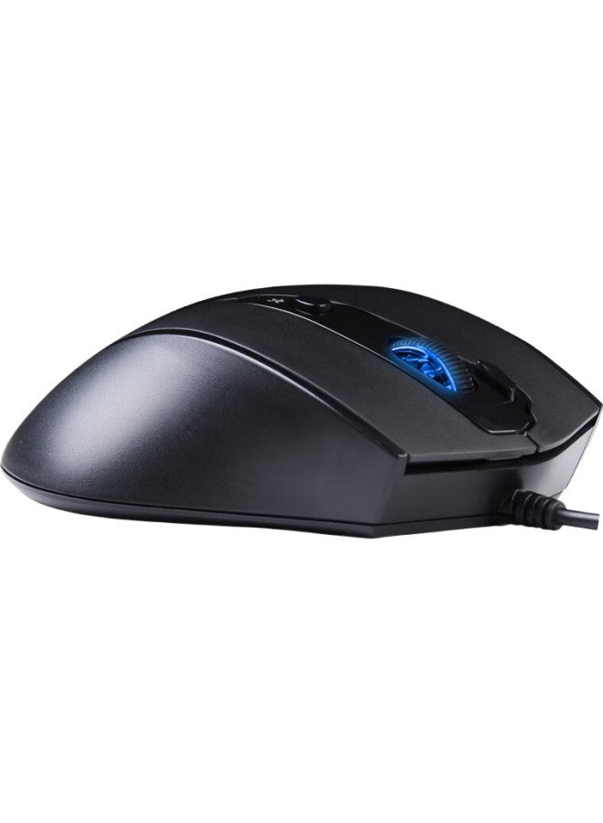A4TECH N-810Fxs Wired Mouse, Quiet And Comfortable, For Laptop And Desktop Computers, Ergonomic Usb Interface Large Hand Mouse, Gentleman Black - Image 2