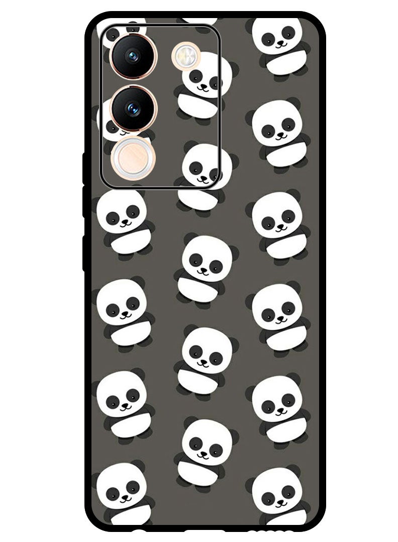 Theodor Protective Case Anti Scratch Shock Proof Bumper Cover For Vivo V29e Panda - Image 1