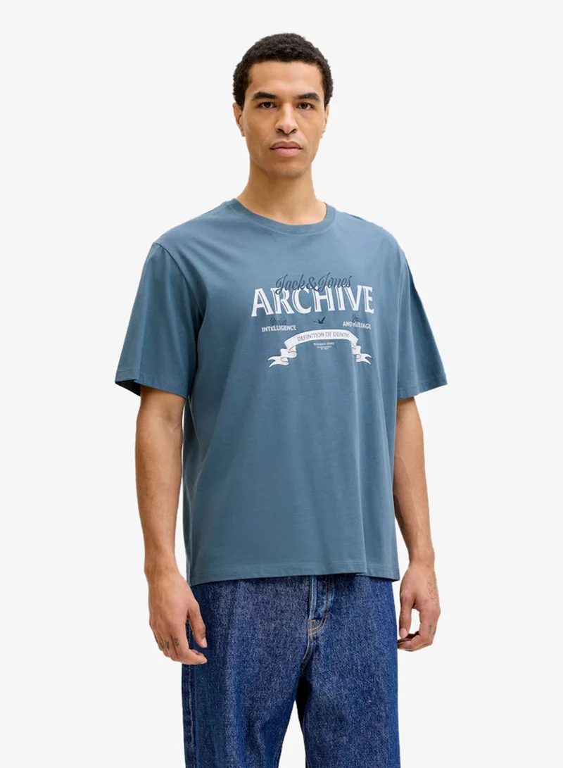 JACK & JONES Graphic Crew Neck T-Shirt