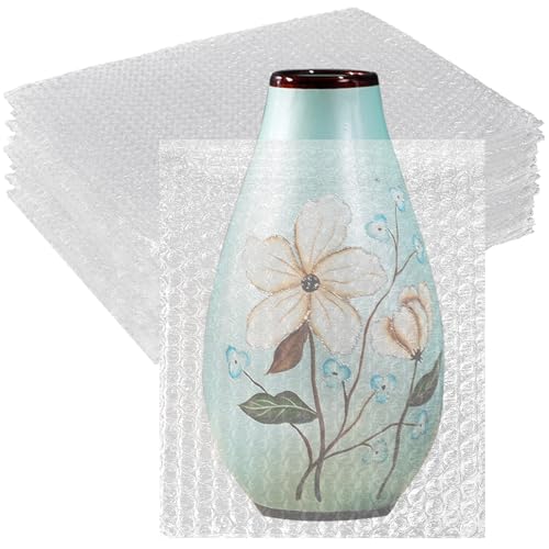 APOCHON Clear Bubble Out Bags Pouches 14x18 Inch, 20 PCS Moving Supplies for Dishes, Double Walled Shockproof Bubble Cushion Wrap Bags for Storage, Shipping, Packing Supplies for Fragile Items - Image 1