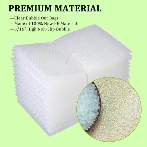 APOCHON Clear Bubble Out Bags Pouches 14x18 Inch, 20 PCS Moving Supplies for Dishes, Double Walled Shockproof Bubble Cushion Wrap Bags for Storage, Shipping, Packing Supplies for Fragile Items - Image 3