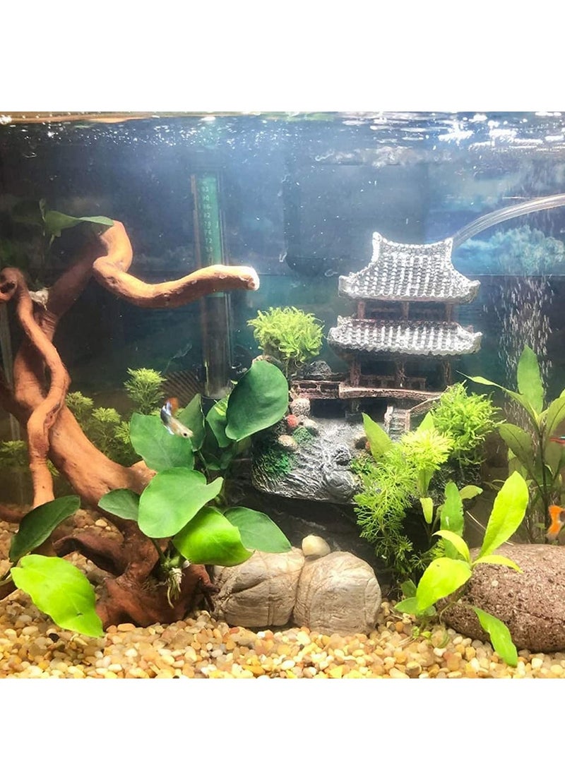 Generic Pavilion Tree Fish Tank Decoration Aquarium Ornament Castle House  - Image 4
