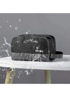 Gonex Travel Toiletry Bag Nylon, Dopp Kit Shaving Bag Toiletry Organizer Black  - Image 2